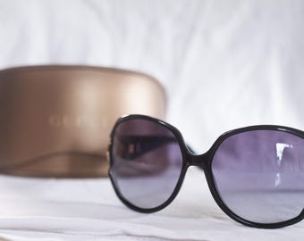 Vintage Gucci GG3713/S Oversized Sunglasses in Brown and