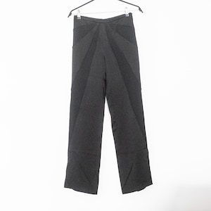 Armani long black trousers pant for woman, elegant and rare to find - great condition - vintage luxury garment female - straight with zip