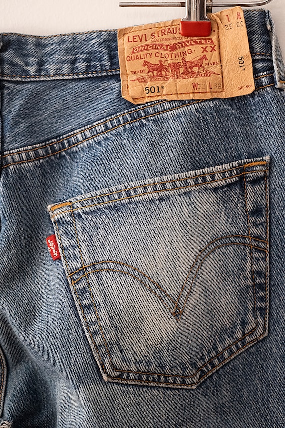 Vintage 1990s Levi's 501 Light Stonewash / Great Condition
