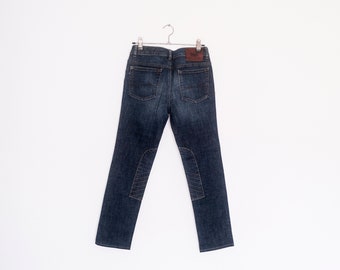 Ralph Lauren originele jonge jongen meisje vrouw XS denim lange rechte jeans blauw vintage geweldige staat als nieuw - zeldzaam te vinden - maat 14
