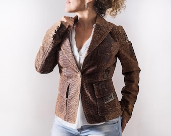 Dolce Gabbana vintage leren cowboyjack – uniseks Italiaanse luxe (maat 42 m)