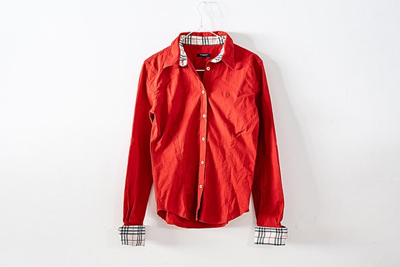 Camisa burberry online roja