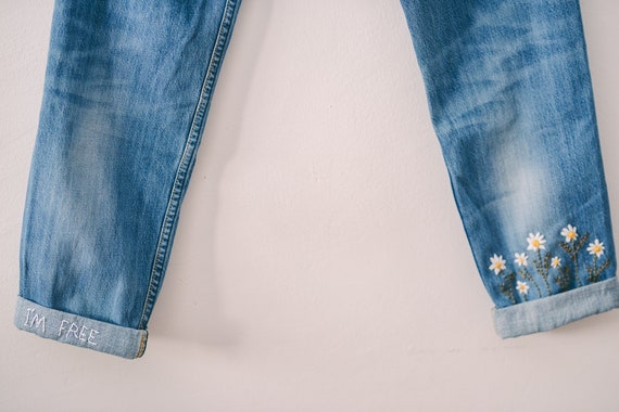 Vintage 2000s Lee blue denim Jeans / Stonewashed … - image 6