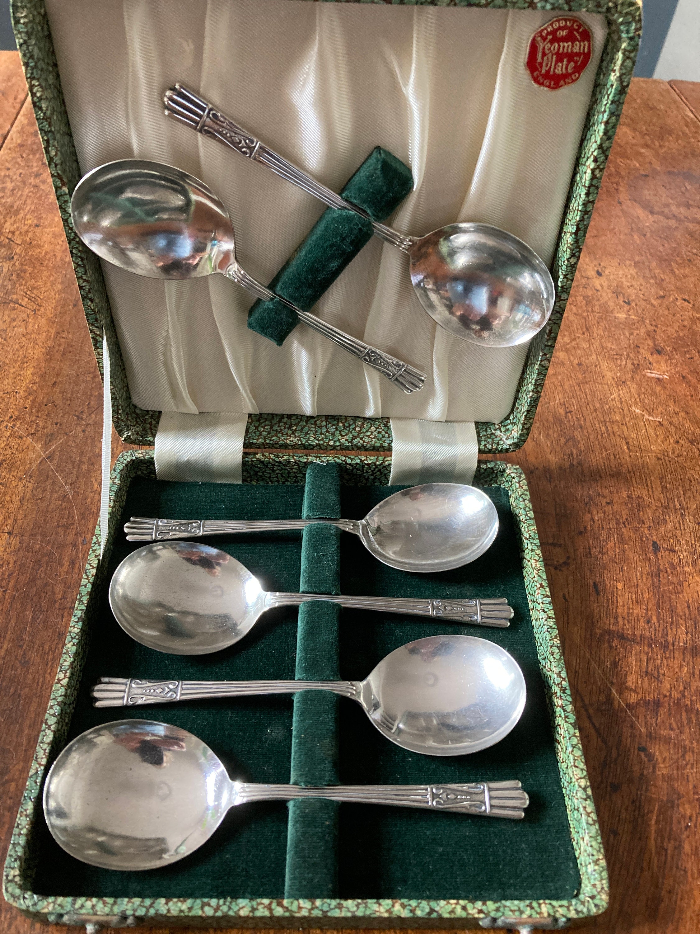 英国アンティーク YEOMAN 純銀P ティーセット