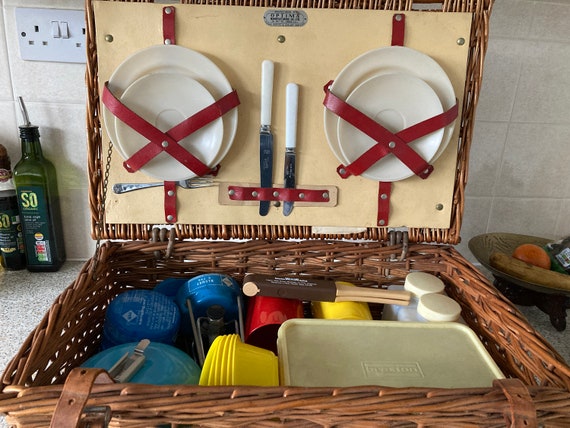 Vintage Picnic Hamper by Optima Was a 21st Birthday Gift C 1930