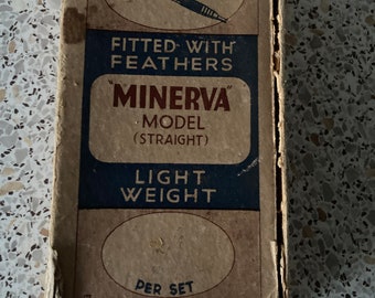 Vintage Darts Minerva Service Range WW2 Lightweight Flights with Feathers