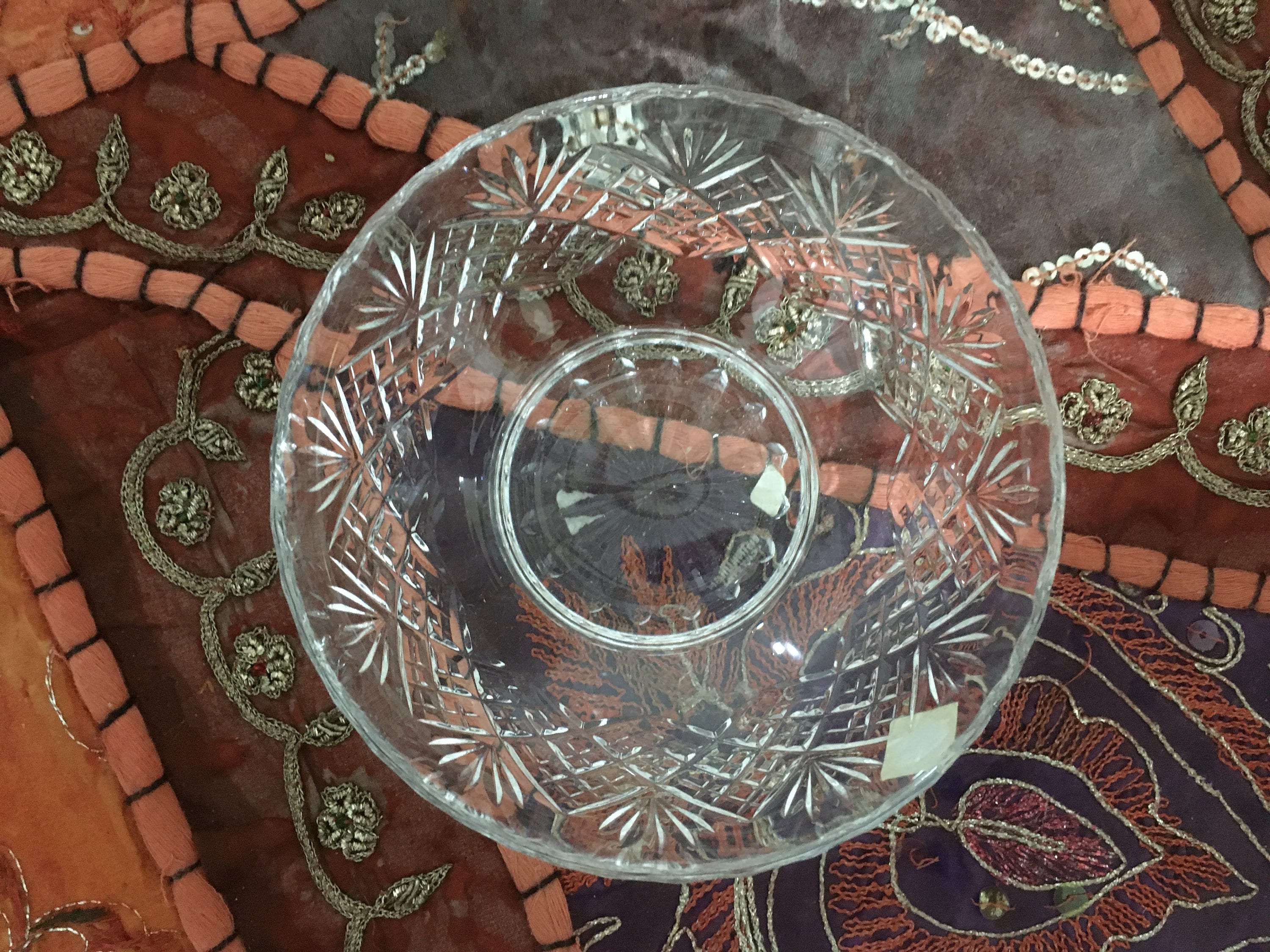 Vintage Crystal Bowl Edinburgh Lead Crystal Cut Glass Small