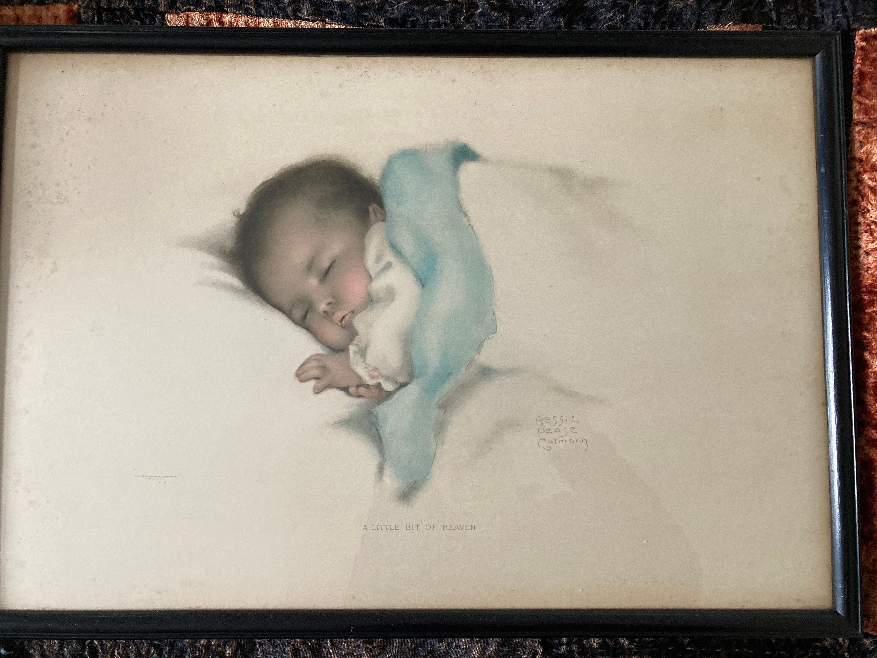 絵画 BABY BABY Vintage Baby Pictures by Bessie Pease Gutmann A Little Bit