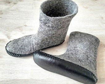 Handgemaakte damesslippers voor binnen, schattige vilten wollen schoenen, maat 6-11/36-41