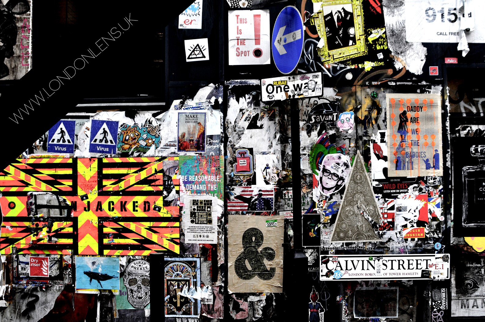 Shoreditch Graffiti Calvin Street A3 Etsy Denmark