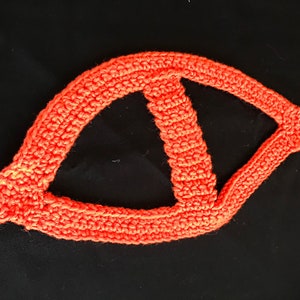 Hand knit small dog harness