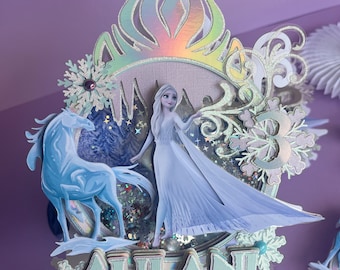 Frozen Cake Topper frozen party decor frozen 3d cake topper shaker