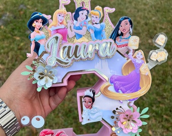 Princess 3D Letter, Birthday Decor,  Princesses