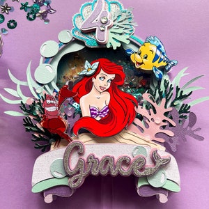 Mermaid Cake Topper, Little Mermaid, Ariel, Princess Ariel, Any Theme mermaid
