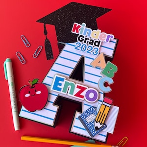 Grad 3D Letter, Carta de maestro, Carta de graduación
