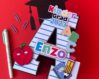Grad 3D Letter, Teacher Letter, Graduation Letter