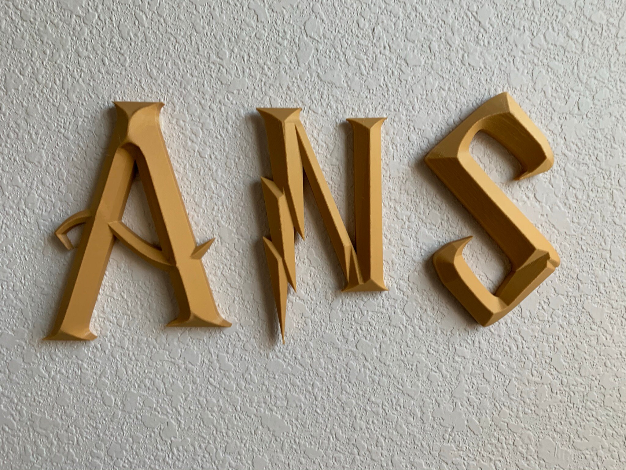 Young Wizard Letters | Prismatic | Beveled | 3D Printed | Custom Opti…