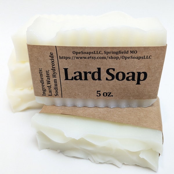 Lard Soap (Fragrance Free)