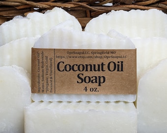 Organic Coconut Oil Soap (Fragrance Free)