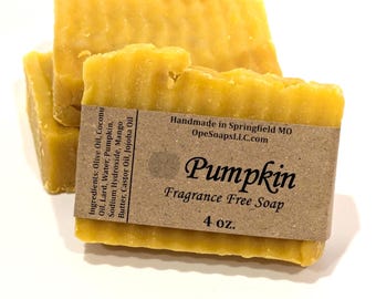 Pumpkin Soap (Fragrance Free)