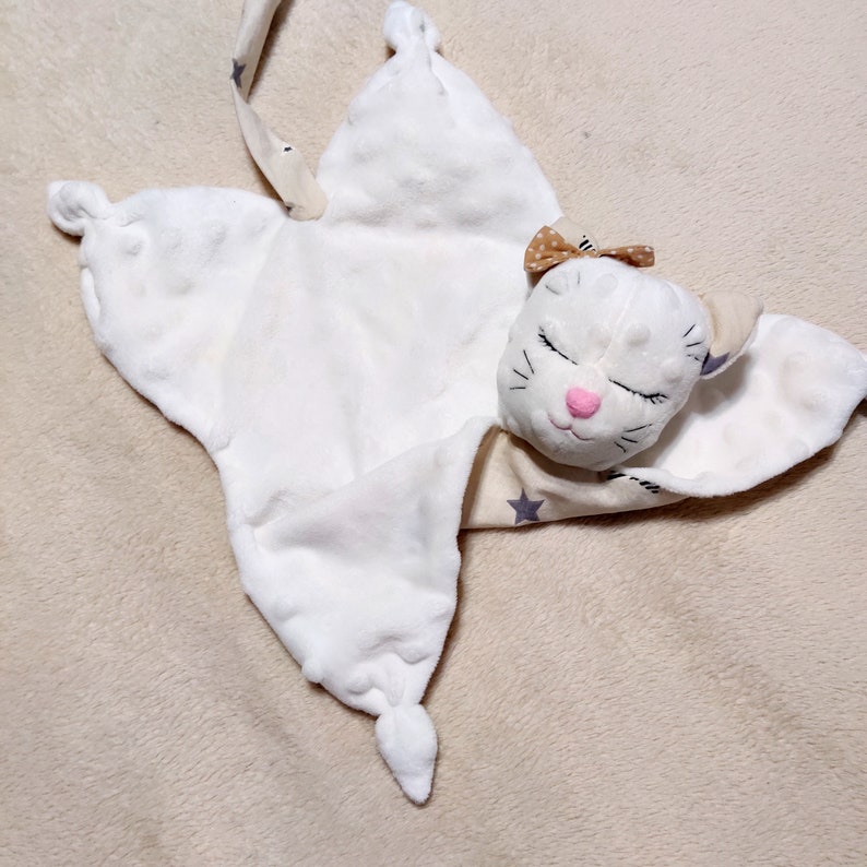 Personalised cat security blanket Baby comforter First toy Etsy
