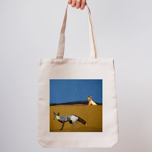 Wüsten Fuchs Eco Tote Bag | Von der Natur inspirierte, nachhaltige Tasche für alle Gelegenheiten
