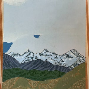 Paisaje de Colorado pintado a mano en Snowmass