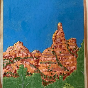 Hand Painted Sedona, Arizona Landscape