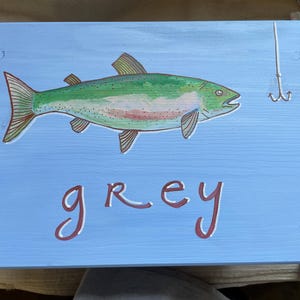 Custom Painted Baby Name Stool