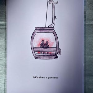 Valentinstag Karte | Gondel Karte