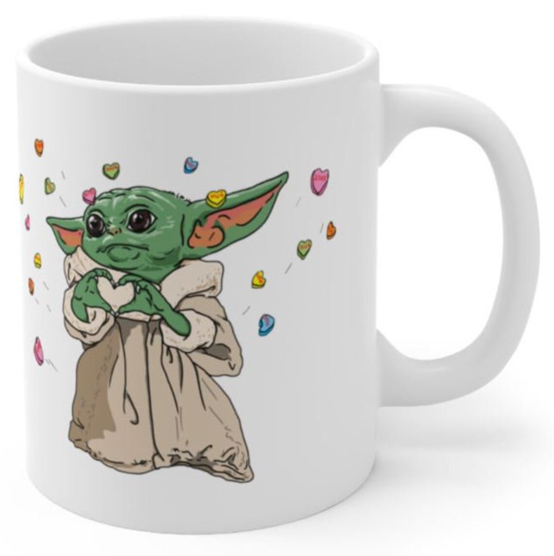 Baby Yoda One For Me Mug Cups Star Wars Ceramic 11 OZ Tazas Etsy