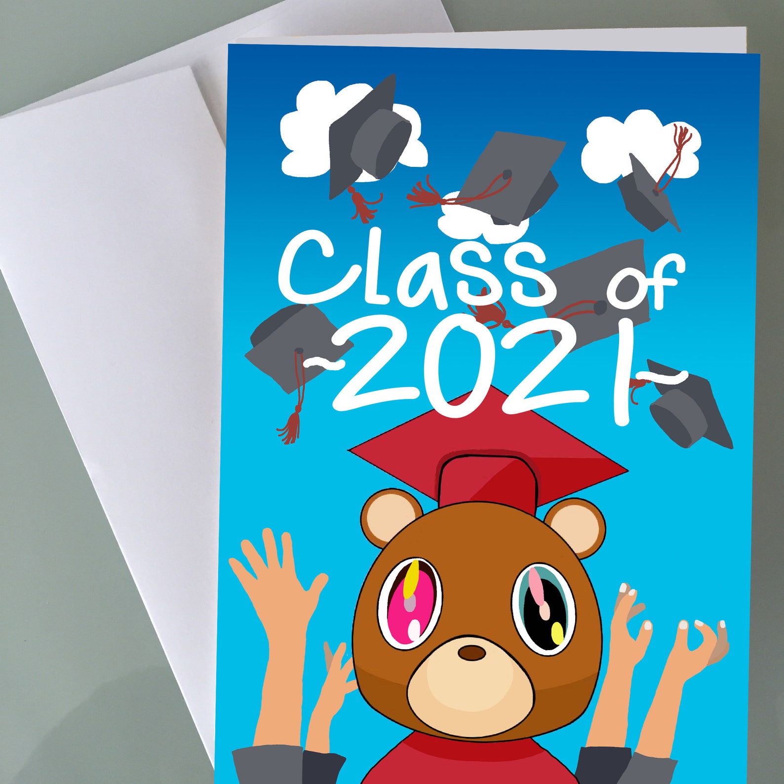 Kanye West Bear Graduation Cards Funny Graduation Cards