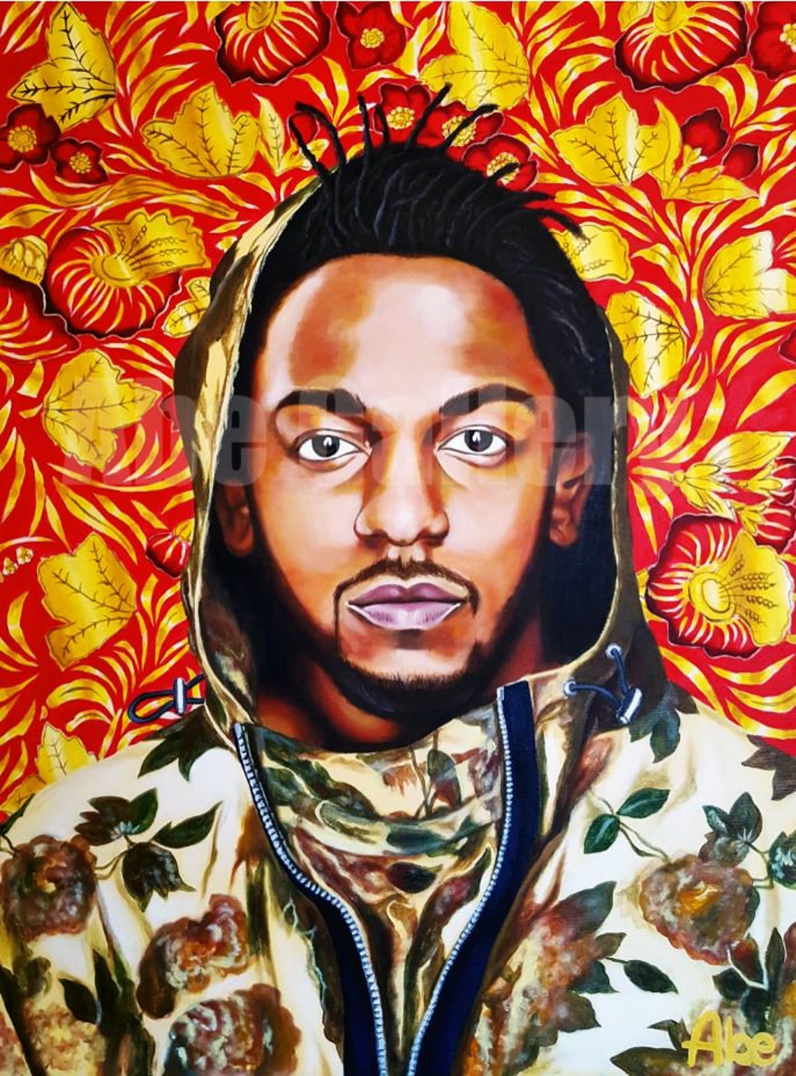 Kendrick Lamar Poster DAMN Hip Hop Rap Art Painting Merch Etsy