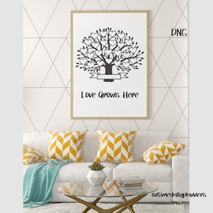 Modello di albero genealogico: SVG e PNG personalizzati (download digitale)
