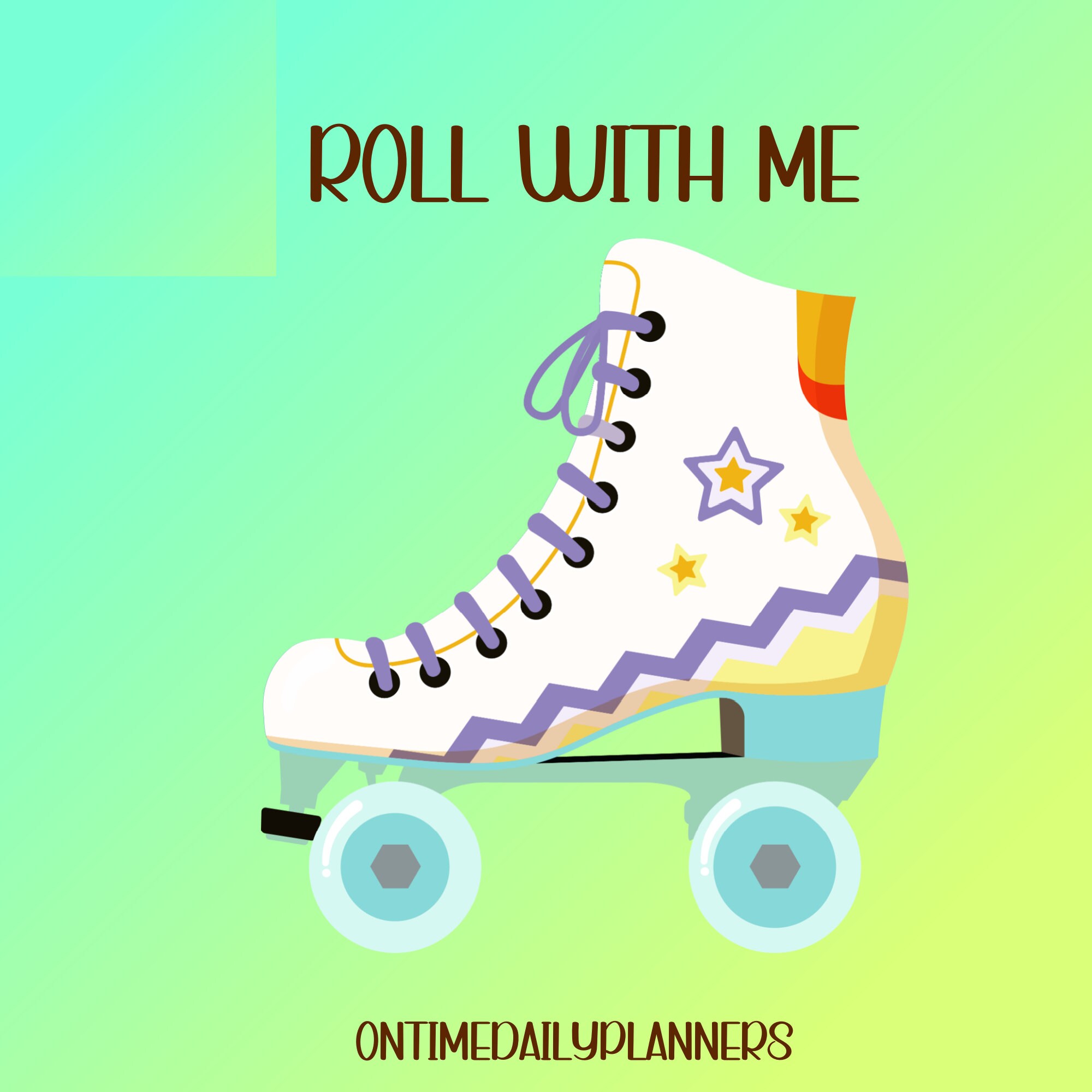 Retro Roller Skate Roller Skating Roller Park Skate Park Etsy