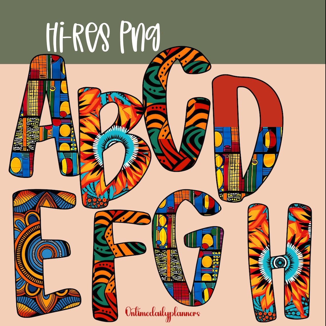 African American Alphabet Clipart, Black History Alphabet PNG ...