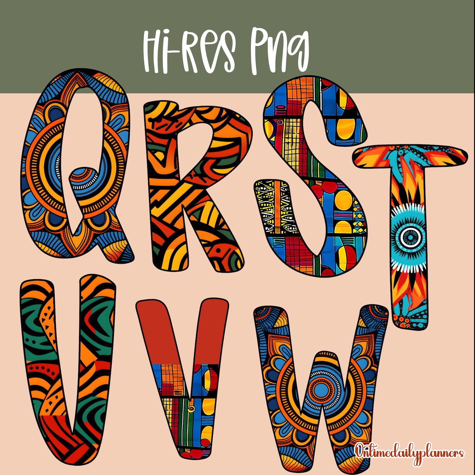 African American Alphabet Clipart, Black History Alphabet PNG ...