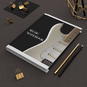 Electric Guitar Music Notebook: Hardcover Journal for Musicians