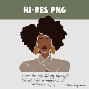 Beauty from Ashes PNG: African American Woman, Christian Art (Digital Download)