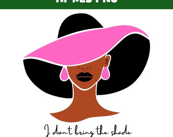 Sassy Black Woman PNG: Melanin Sublimation Design (Digital Download)