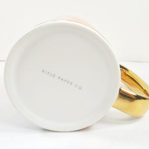 Anthropologie Rifle Paper Co. Marguerite Porcelain Floral Coffee Mug Colorful Multicolor Assorted Flowers Gold Metallic Handle And Trim image 13