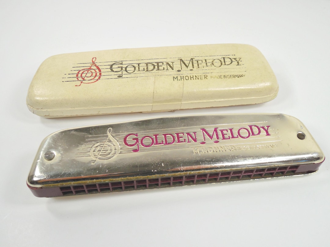 M Hohner Germany Golden Melody Tremolo Harmonica Key of C Major