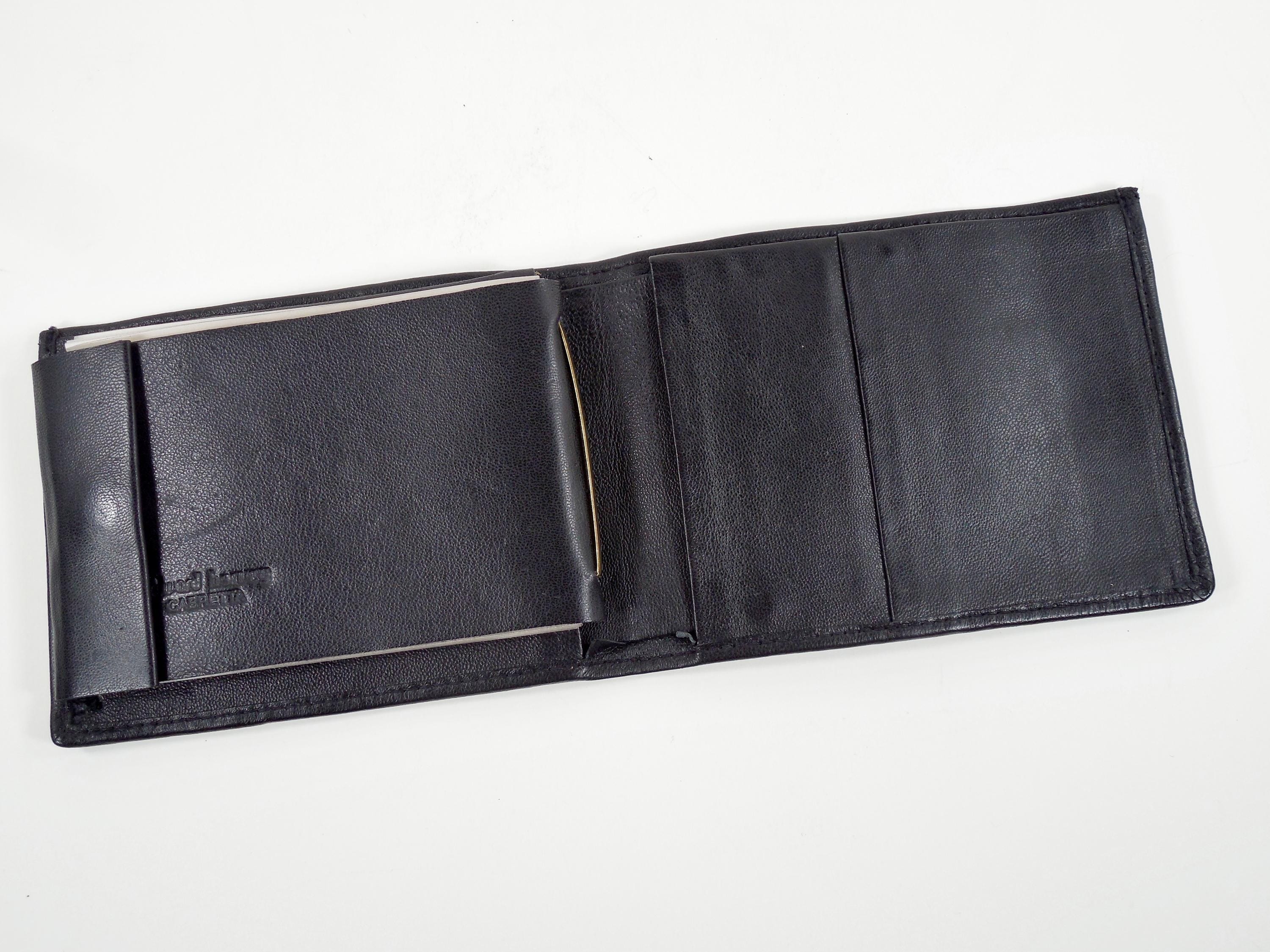 Edward Harvey Black Cabretta Leather Bi Fold Wallet Leather 10