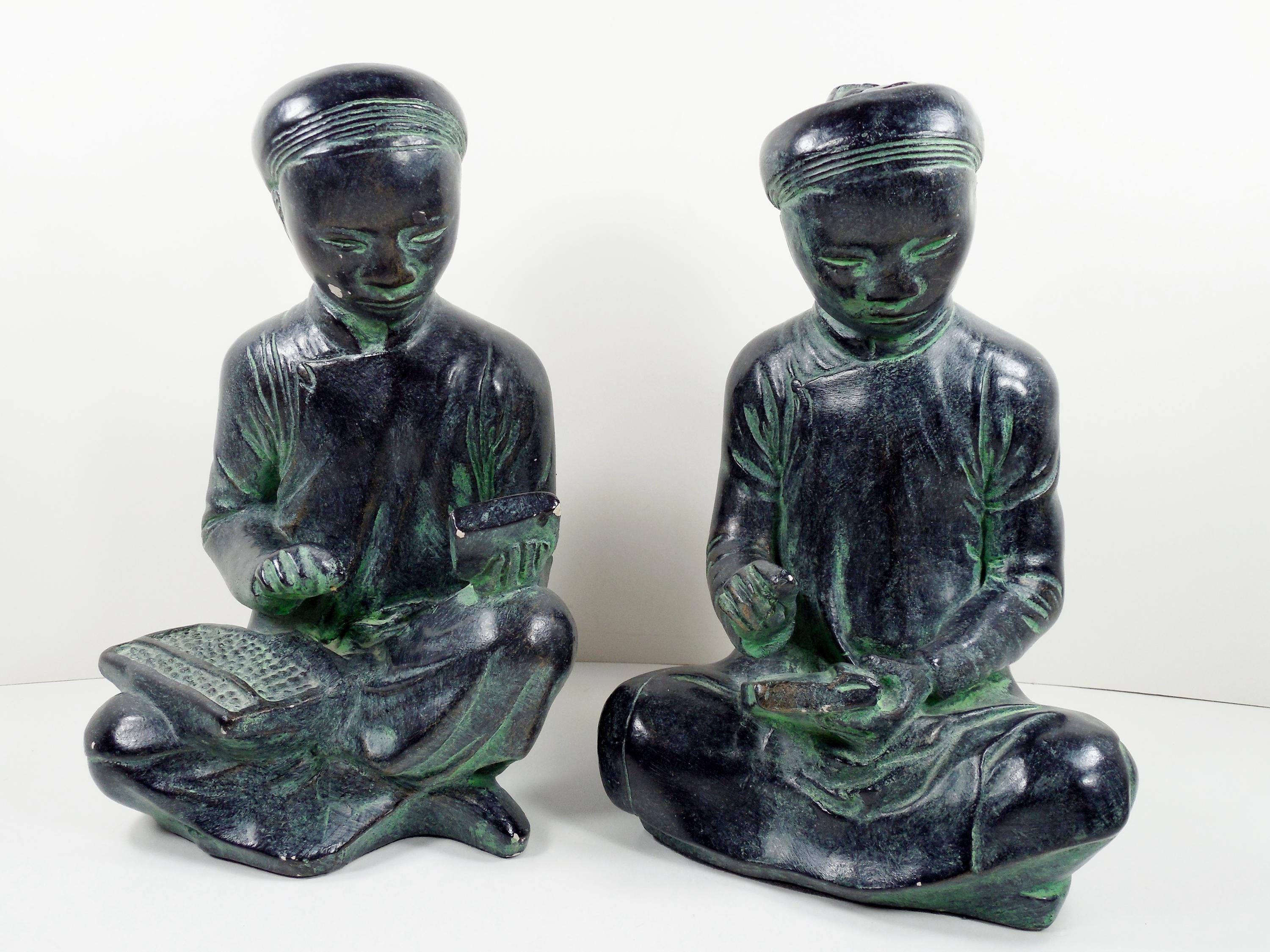 Austin Productions 1961 Mathematician and Scribe Sculpture