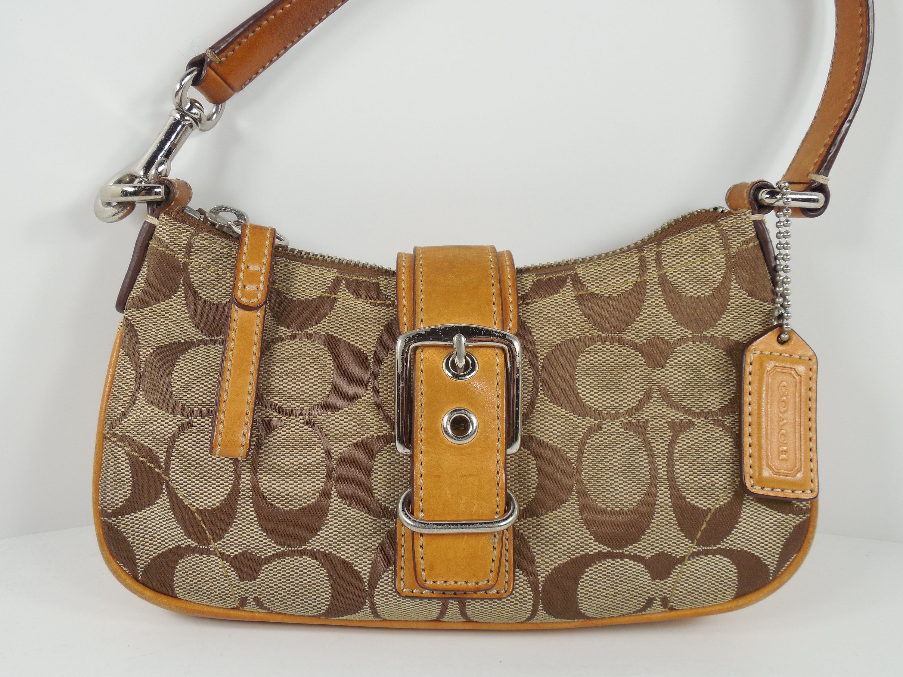1915 Coach Sgnature Mini Pouch handbag