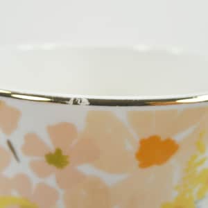 Anthropologie Rifle Paper Co. Marguerite Porcelain Floral Coffee Mug Colorful Multicolor Assorted Flowers Gold Metallic Handle And Trim image 16