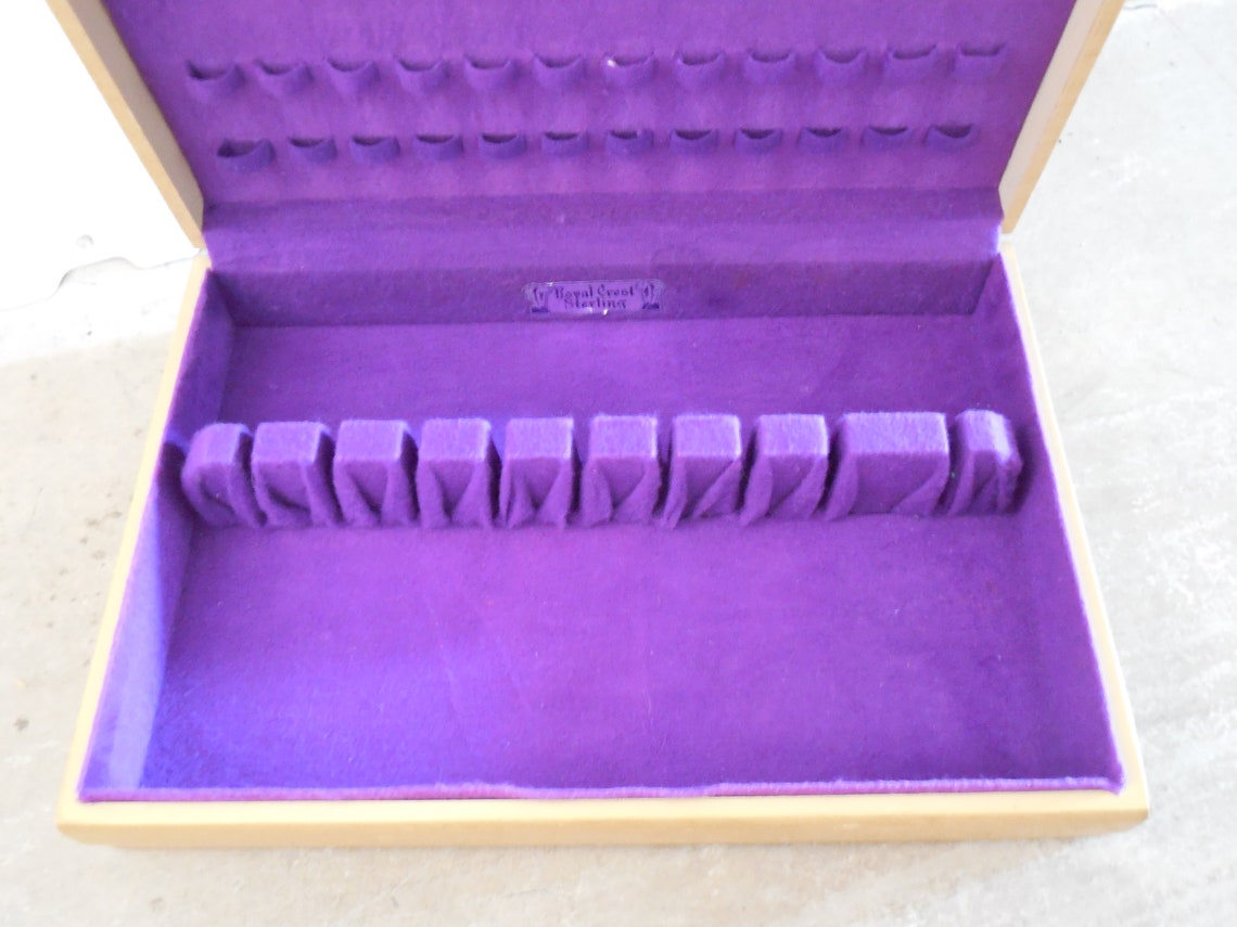 Royal Crest Sterling Chest Twelve 12 Place Setting Flatware Etsy