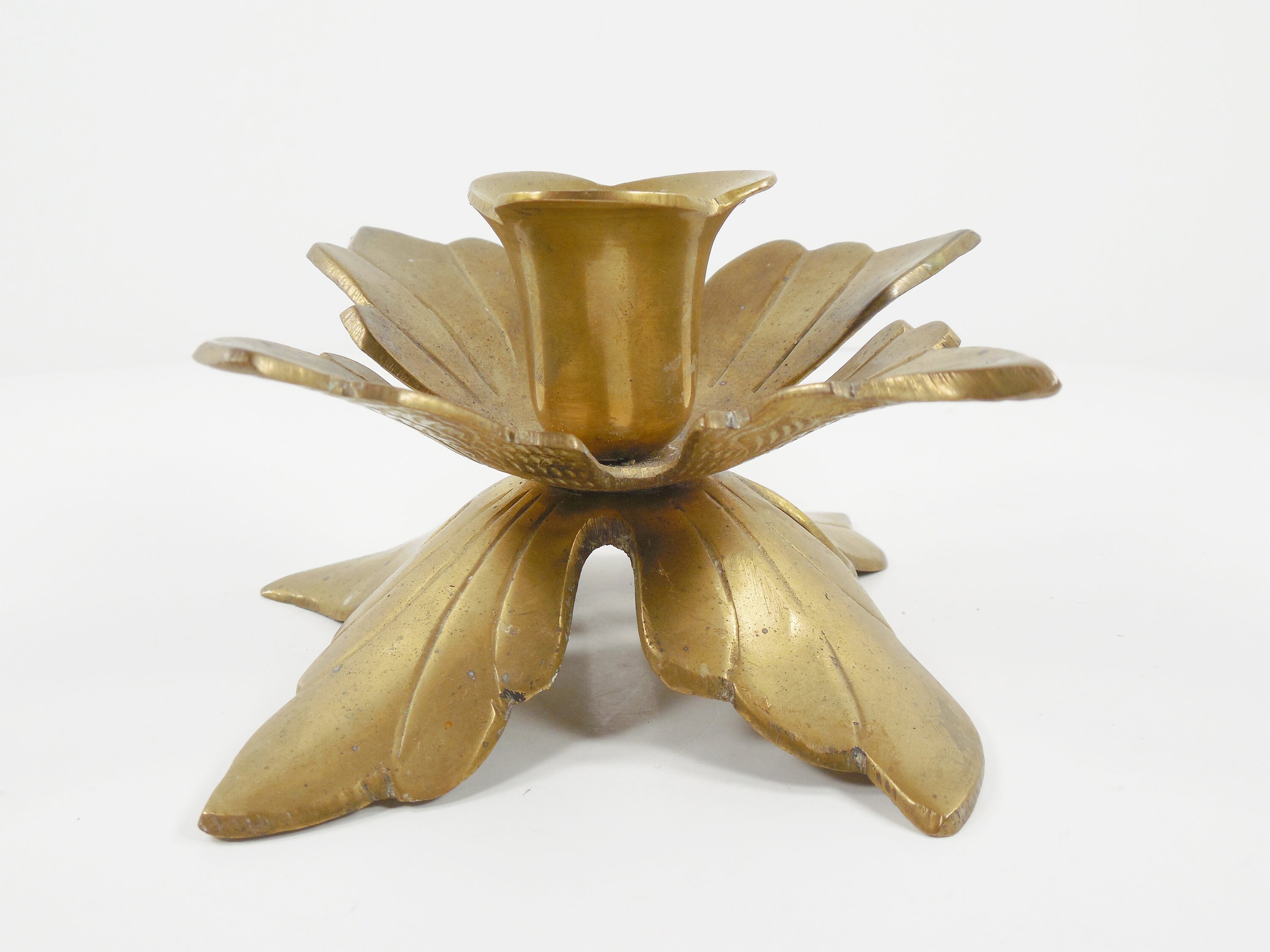 Brass Peacock And Flower Tapered Candle Candlestick Holders Etsy