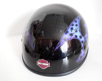 Fulmer High Gloss Black Purple Cheetah Flame Design Half  display picture 2