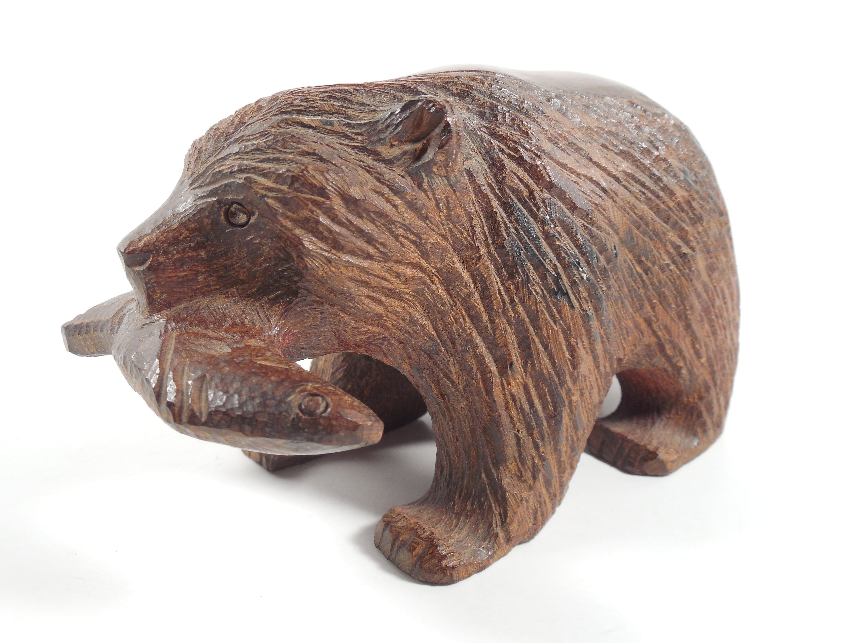 鷹と熊 図録　Vintage Carved Wooden Bear & Hawk 図録│ 鷹と熊 -Vintage Carved Wooden Hawk & Bear- | B